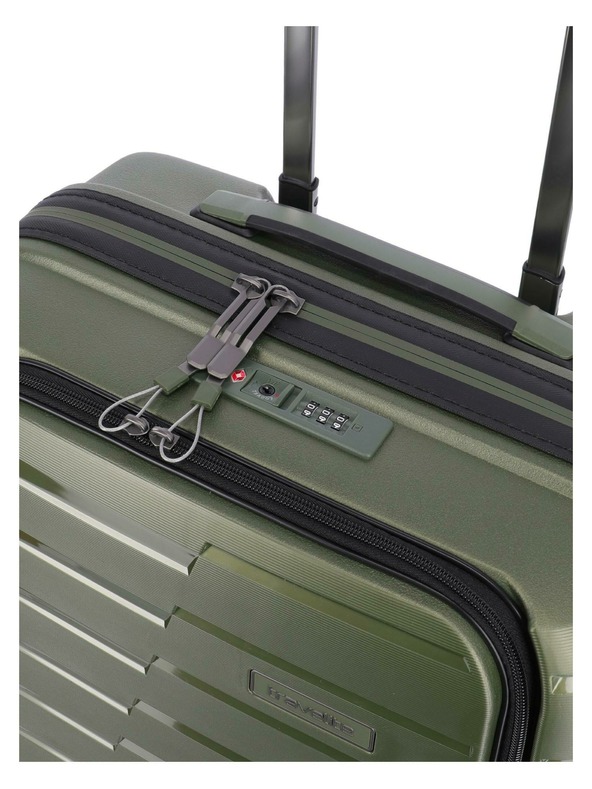 Travelite Cestovný kufor Travelite Air Base 4w S Front pocket Olive