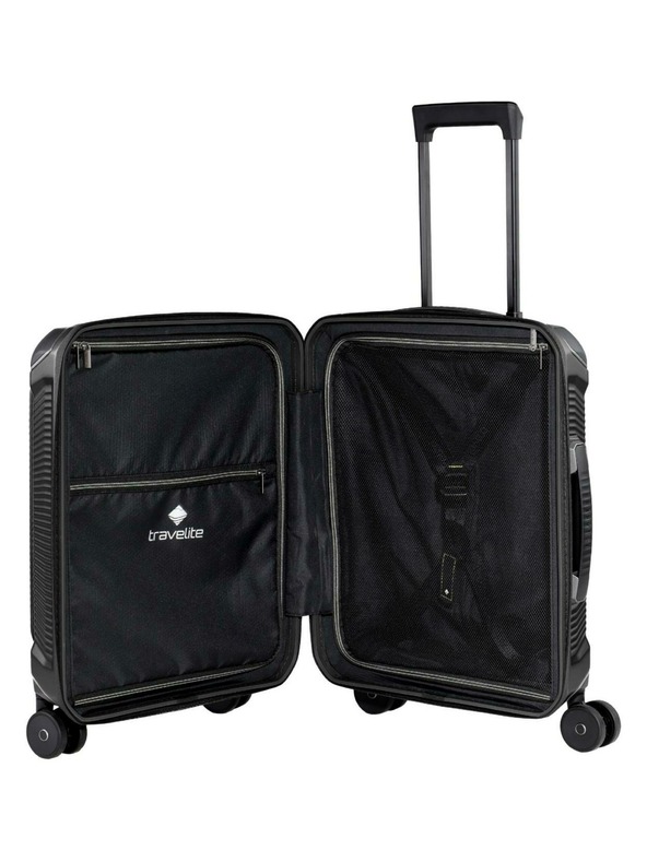 Travelite Cestovný kufor Travelite Millennium S Front pocket Black