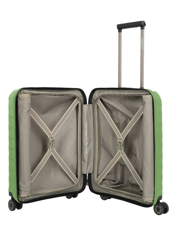 Travelite Sada cestovných kufrov Travelite Mooby S,M,L Front pocket Green