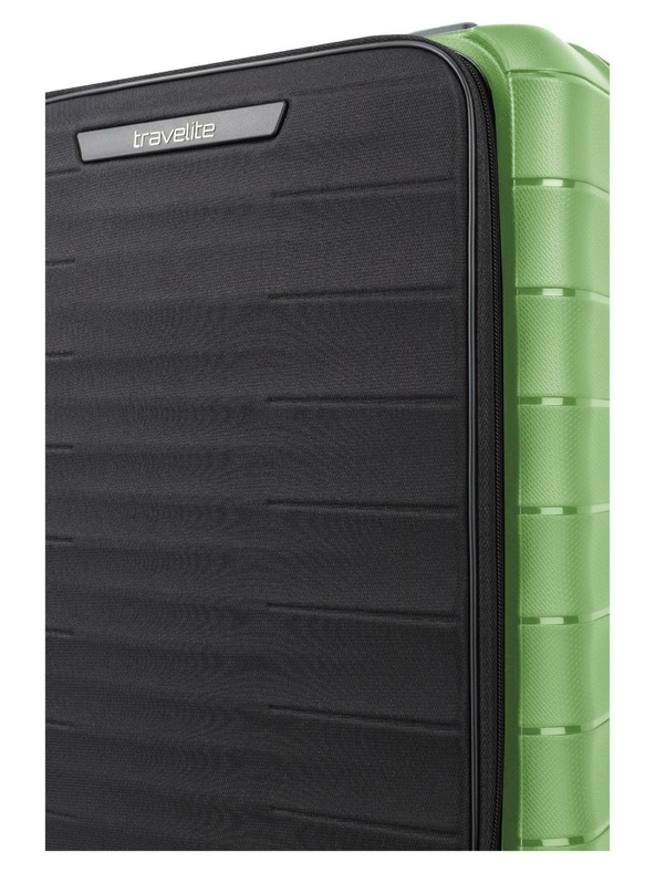 Travelite Sada cestovných kufrov Travelite Mooby S,M,L Front pocket Green