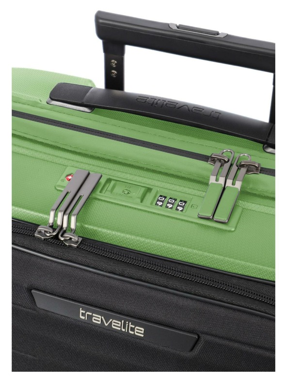 Travelite Sada cestovných kufrov Travelite Mooby S,M,L Front pocket Green