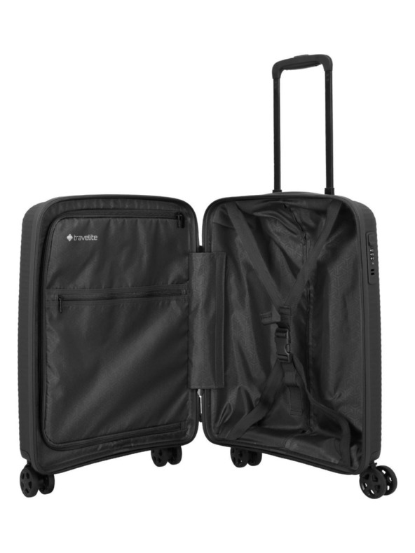 Travelite Sada cestovných kufrov Travelite Air Stripe S,M,L Black