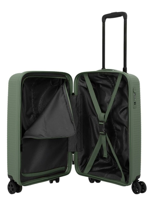 Travelite Sada cestovných kufrov Travelite Air Stripe S,M,L Slim Green