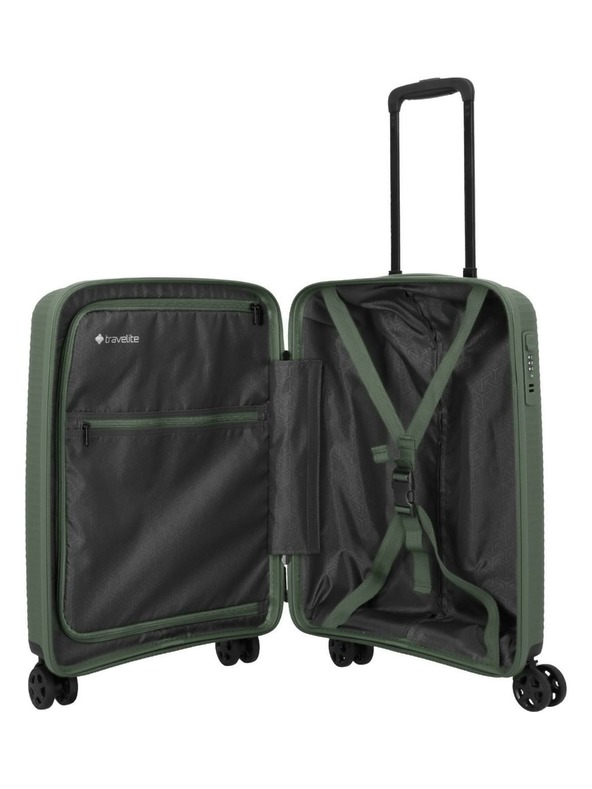 Travelite Sada cestovných kufrov Travelite Air Stripe S,M,L Green
