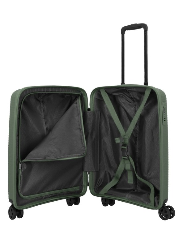 Travelite Sada cestovných kufrov Travelite Air Stripe S,M,L Green