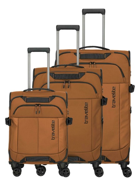 Travelite Sada cestovných kufrov Travelite Briize S,M,L Curry
