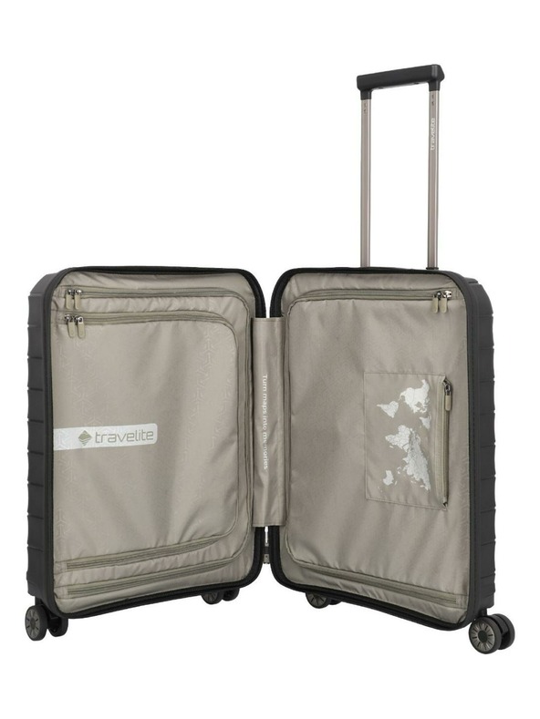 Travelite Sada cestovných kufrov Travelite Mooby S,M,L Front pocket Black