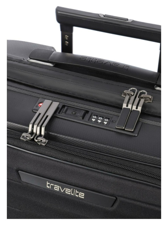 Travelite Sada cestovných kufrov Travelite Mooby S,M,L Front pocket Black