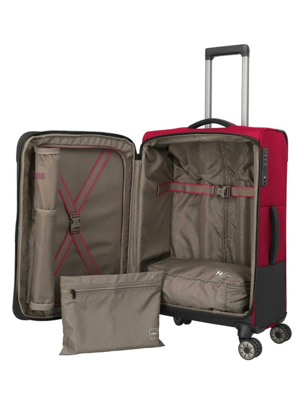 Travelite Cestovný kufor Travelite Crosslite 5.0 M Red