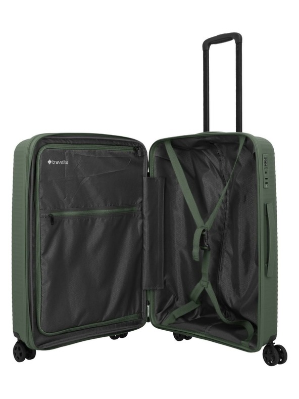 Travelite Cestovný kufor Travelite Air Stripe M Green
