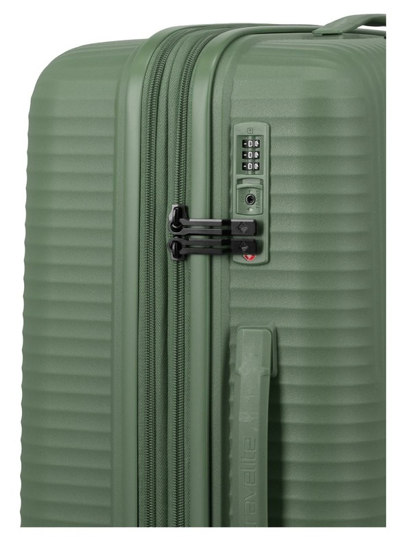Travelite Cestovný kufor Travelite Air Stripe M Green
