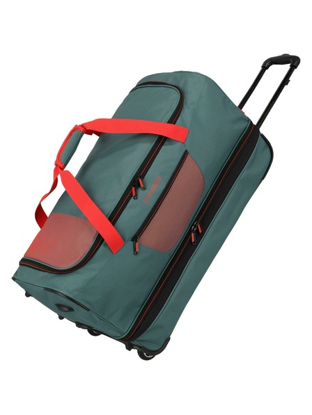 Travelite Cestovná taška Travelite Basics Wheeled duffle L exp Green/orange