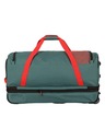 Travelite Cestovná taška Travelite Basics Wheeled duffle L exp Green/orange