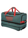 Travelite Cestovná taška Travelite Basics Wheeled duffle L exp Green/orange