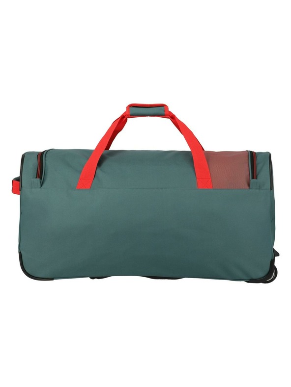 Travelite Cestovná taška Travelite Basics Fresh Wheeled duffle L Green/orange