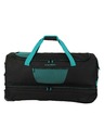 Travelite Cestovná taška Travelite Basics Wheeled duffle L exp Black/petrol