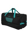 Travelite Cestovná taška Travelite Basics Wheeled duffle L exp Black/petrol