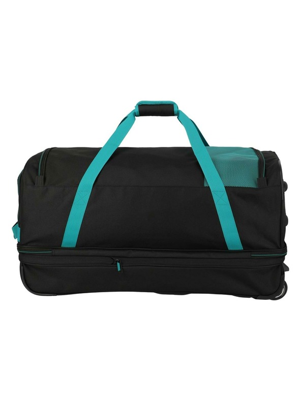 Travelite Cestovná taška Travelite Basics Wheeled duffle L exp Black/petrol