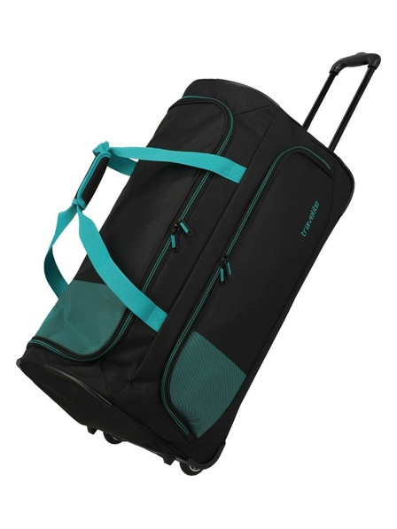 Travelite Cestovná taška Travelite Basics Fresh Wheeled duffle L Black/petrol
