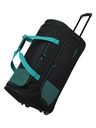 Travelite Cestovná taška Travelite Basics Fresh Wheeled duffle L Black/petrol
