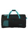 Travelite Cestovná taška Travelite Basics Fresh Wheeled duffle L Black/petrol
