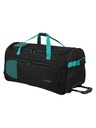 Travelite Cestovná taška Travelite Basics Fresh Wheeled duffle L Black/petrol