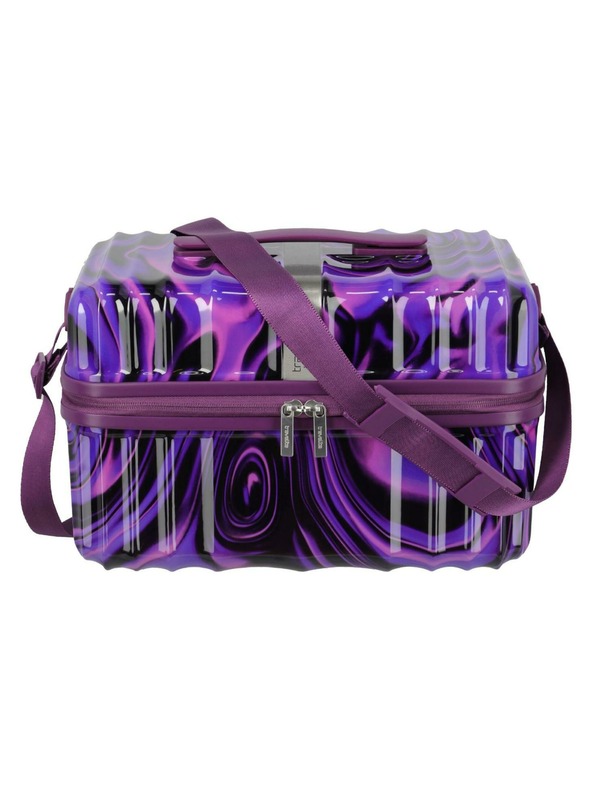 Travelite Kozmetický kufrík Travelite Lascana Edition Beautycase Purple Swirl