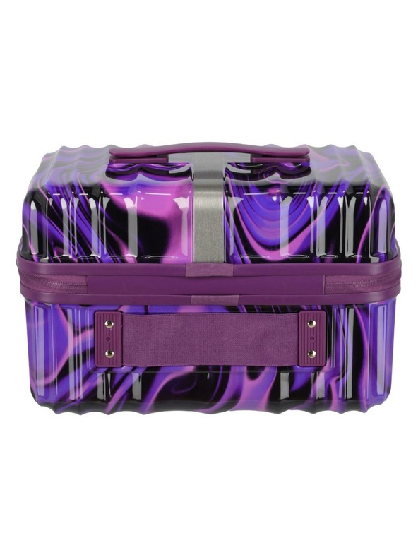 Travelite Kozmetický kufrík Travelite Lascana Edition Beautycase Purple Swirl