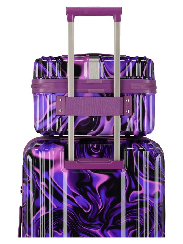 Travelite Kozmetický kufrík Travelite Lascana Edition Beautycase Purple Swirl