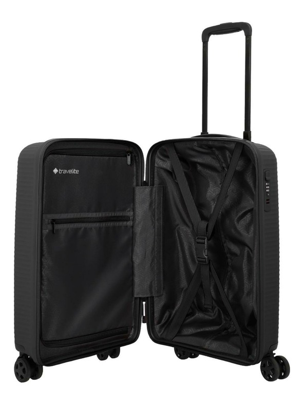 Travelite Travelite Air Stripe S Slim Čierna
