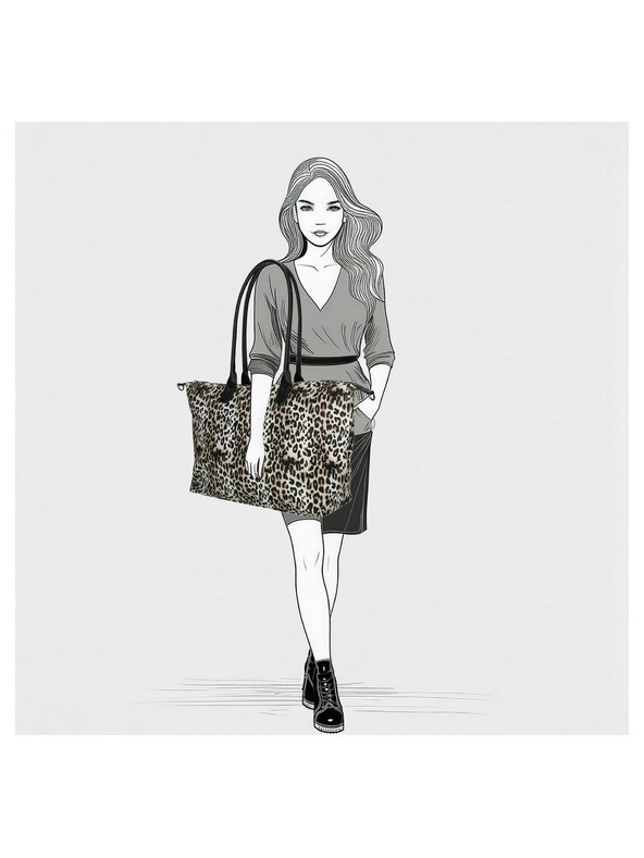 Enrico Benetti Kabelka Enrico Benetti Claire 25001 Panther Print