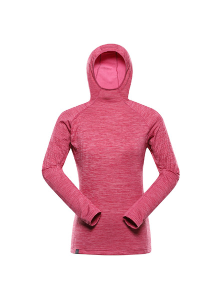 ALPINE PRO Dámska rýchlo schnúca mikina ALPINE PRO ROLTA neon pink