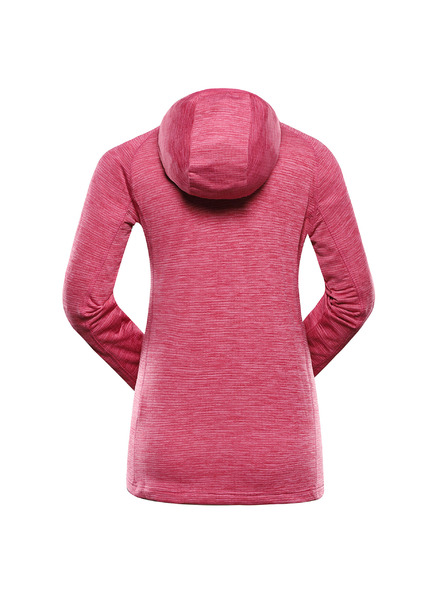 ALPINE PRO Dámska rýchlo schnúca mikina ALPINE PRO ROLTA neon pink