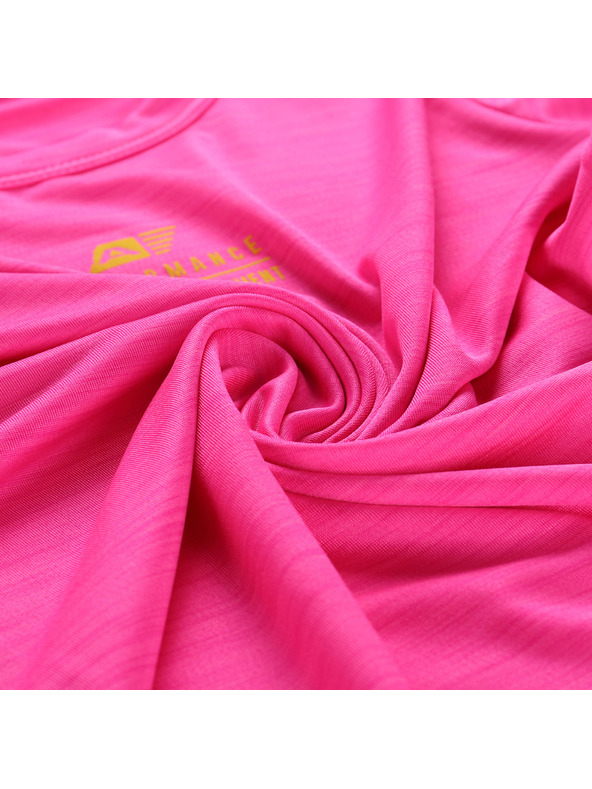 ALPINE PRO Detské rýchlo schnúce tričko ALPINE PRO BASIKO neon pink