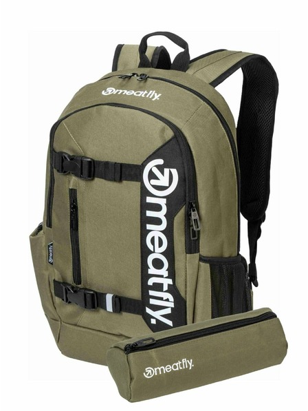 Meatfly Meatfly batoh Basejumper Olivine 22 L + PENÁL ZADARMO