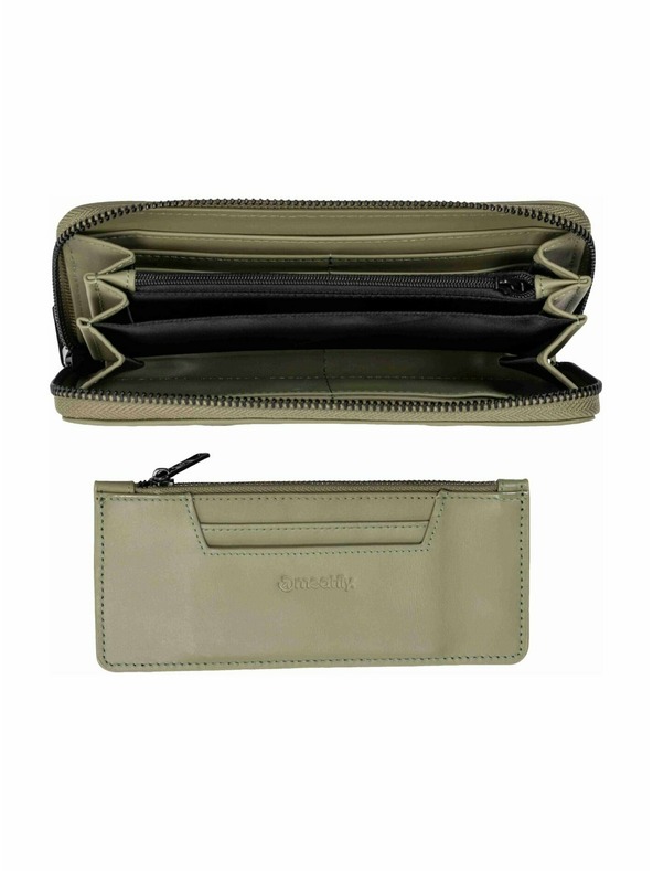 Meatfly Meatfly kožená peňaženka Leila Premium Olive