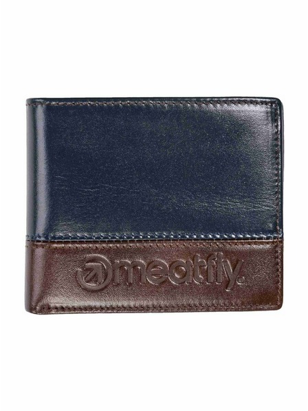 Meatfly Meatfly kožená peňaženka Eddie Premium Navy / Brown