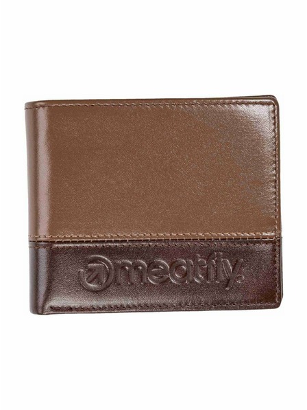 Meatfly Meatfly kožená peňaženka Eddie Premium Brown