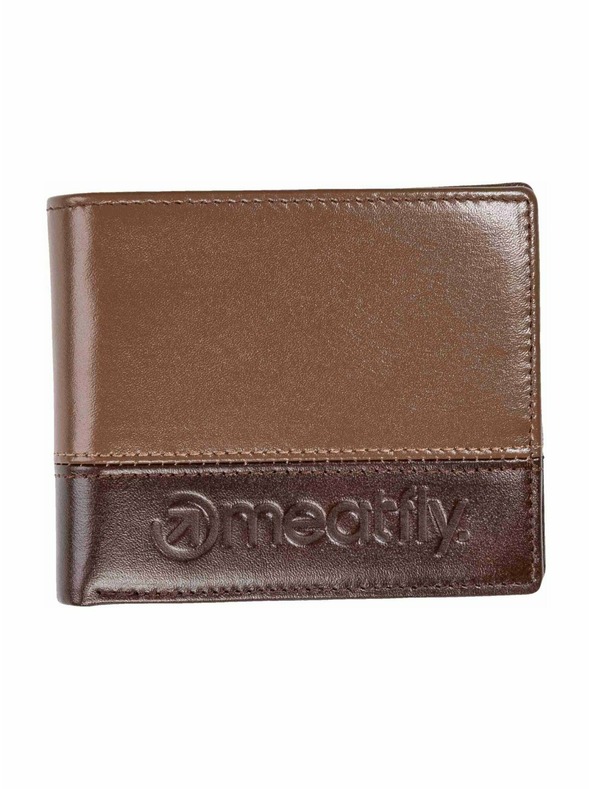 Meatfly Meatfly kožená peňaženka Eddie Premium Brown