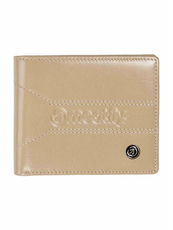 Meatfly Meatfly kožená peňaženka Zac Premium Beige
