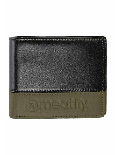 Meatfly Meatfly kožená peňaženka Eddie Premium Olive / Black