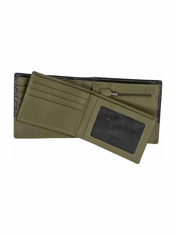 Meatfly Meatfly kožená peňaženka Eddie Premium Olive / Black