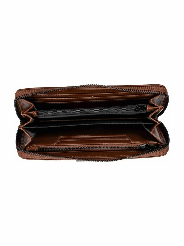 Meatfly Meatfly kožená peňaženka Leila Premium Brown