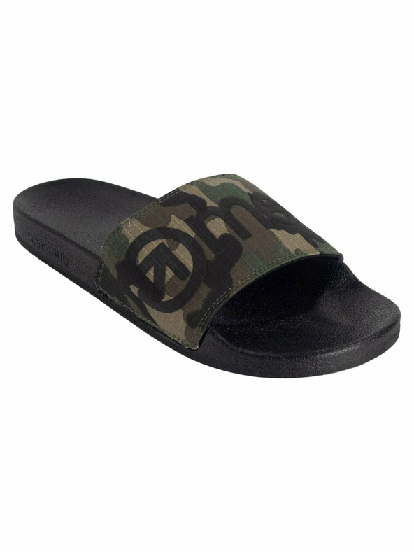 Meatfly Meatfly pánske papuče Hudson Black Camo Ripstop