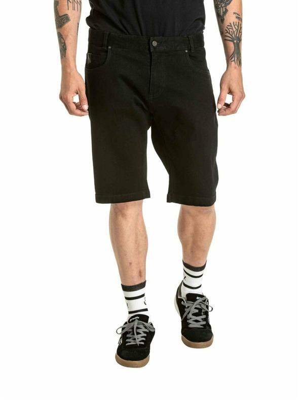 Meatfly Meatfly pánske šortky Just 2.0 Denim Black