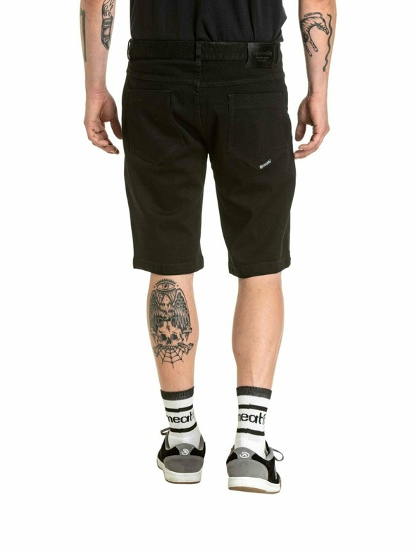 Meatfly Meatfly pánske šortky Just 2.0 Denim Black