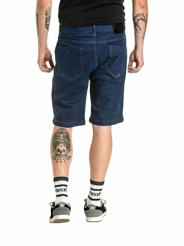 Meatfly Meatfly pánske šortky Just 2.0 Denim Rinse Wash