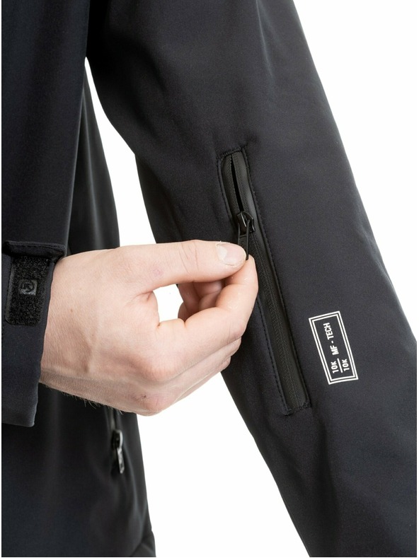 Meatfly Meatfly pánska softshell bunda Rasmussen Black