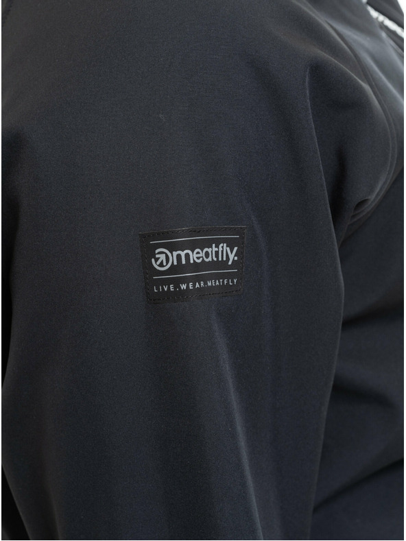 Meatfly Meatfly pánska softshell bunda Rasmussen Black