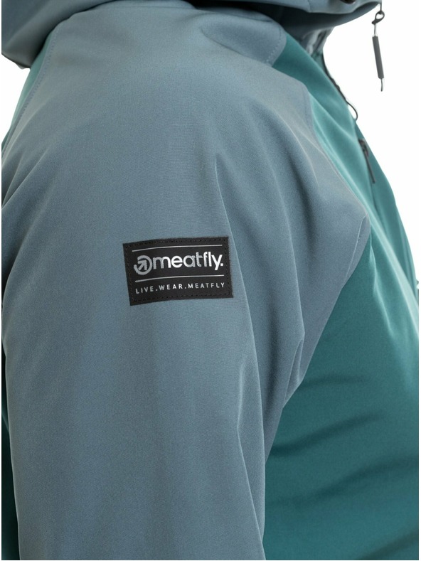 Meatfly Meatfly pánska softshell bunda Rasmussen Botanical / Blue Sea